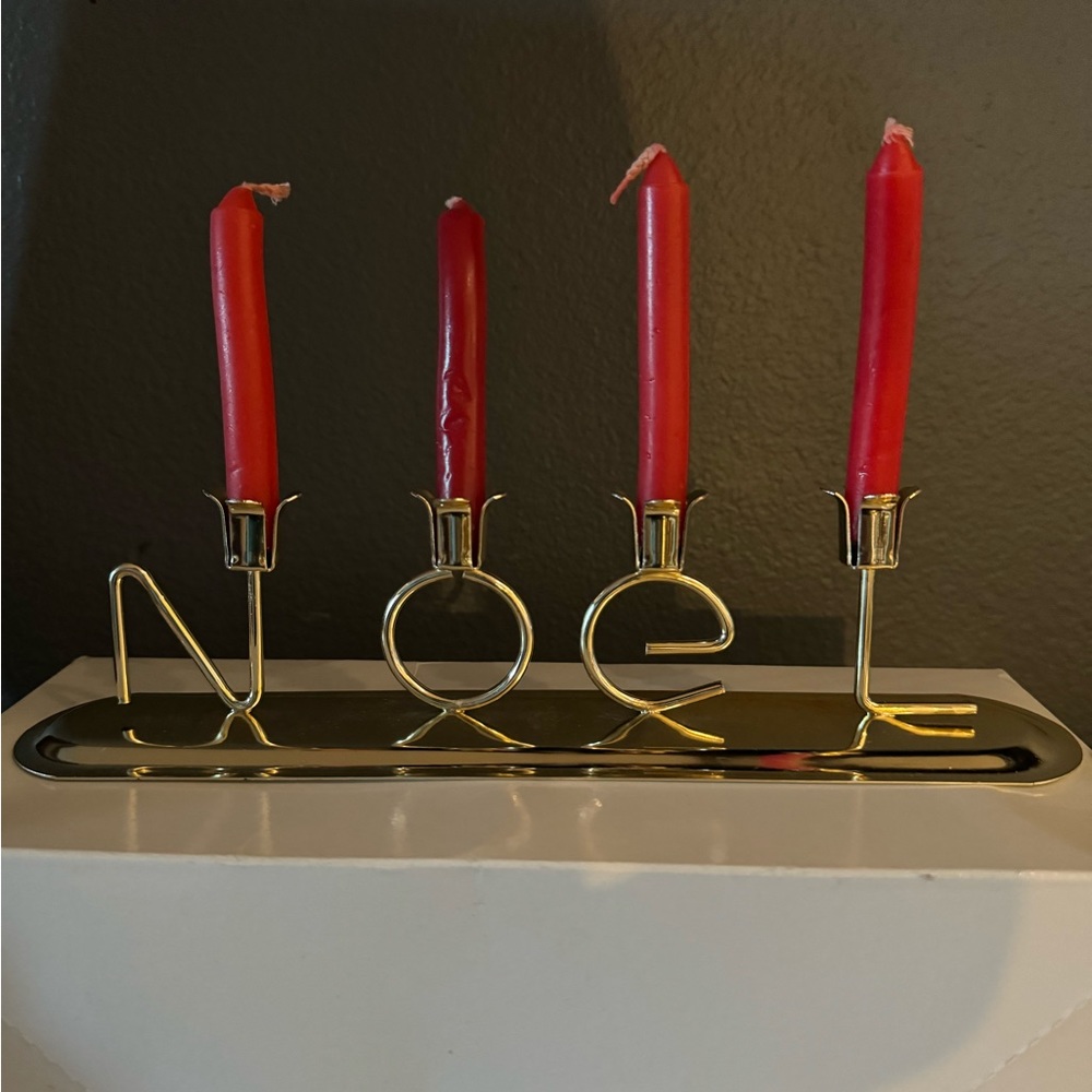 Noel Candlestick Holder